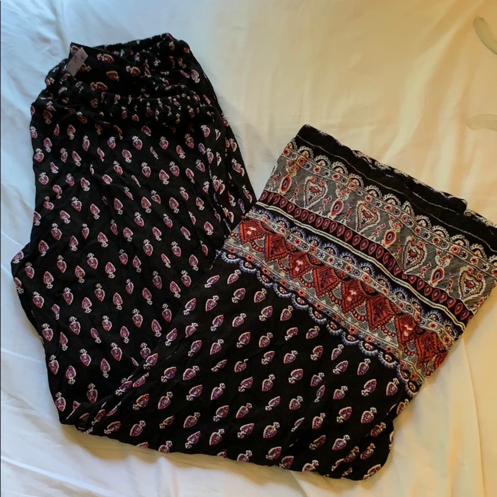 Wide leg casual pants